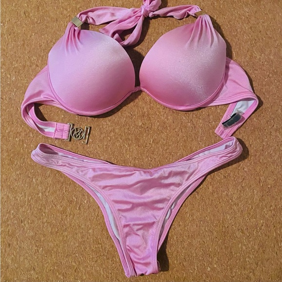 SOLD Victoria’s Secret bombshell Brazilian cheeky bikini 34D M - Picture 1 of 2